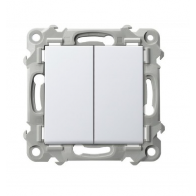 SZAFIR Łącznik podwójny krzyżowy kolor biały ŁP-19Z/m/00 OSPEL (ŁP-19Z/m/00)